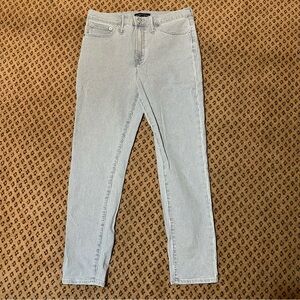 J. Crew Women's Striped Black and White Skinny Jeans